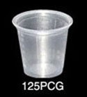 1 1/4 oz - Dart Container Conex Complements Graduated Plastic Portion/Medicine Cups, Translucent